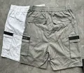 Back view of kids breathable patchwork running sweat shorts for active youth