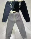 Men's corduroy jogger pants with elastic cuffs, main product photo