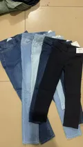 Girls Denim Jeggings Wholesale Stocklot – Front View