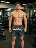 Men's Bulk Gym Shorts Athletic Wholesale Stocklot – Model Wearing