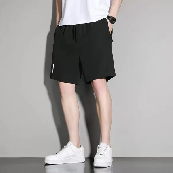 mens-nylon-ice-silk-gym-shorts-model-wearing-bulk-wholesale