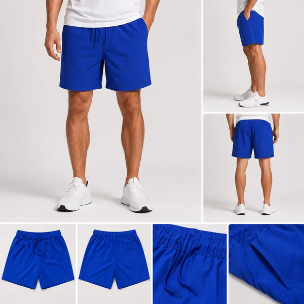 Men's Recycled Polyester Sport Shorts Wholesale Stocklot – Model Wearing