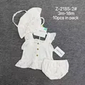 Original factory clearance brand packaging tags attached to brand new pristine infant clothing
