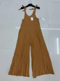Front view of women elegant black high waisted knit midi skirt with pleated A-line silhouette
