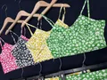 Original factory clearance brand packaging tags attached to brand new pristine ladies clothing